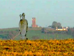 Click on image to see full-sized version Saint Patrick surveys the Tara Skryne Valley, which the M3 will split