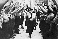 Click on image to see full-sized version Mrs WT Cosgrave take salute in Dublin