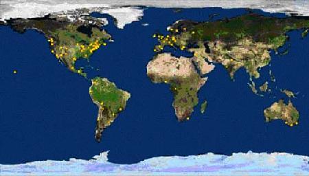 Click on image to see full-sized version indymedia- 150 nodes - 90 + countries