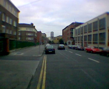 Click on image to see full-sized version Cumberland Street, not on market day. Bike not here though.