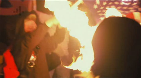 Click on image to see full-sized version ceremonial flag burning