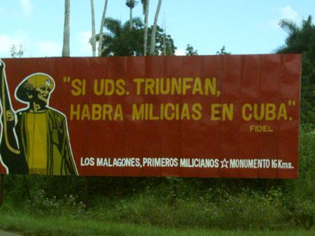 Political mural near Pinar del Rio