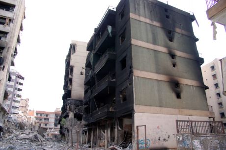 Burnt Apartment Building