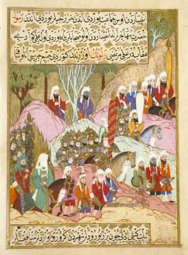 Click on image to see full-sized version & the veiled friend had to be seen to go to war