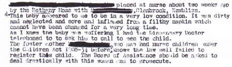 Click on image to see full-sized version Department inspector wants Bethany nurse mother prosecuted - Deputy Chief Medical Adviser exonerates her, says child was 'delicate' and needed 'country air'