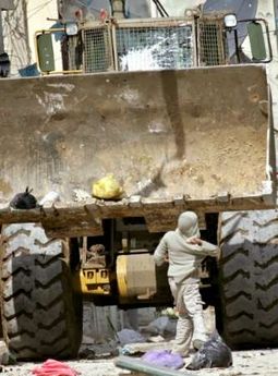 A Zionist would feel outraged . .  on behalf of the Bulldozer