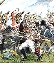 "Charge of the 5th Dragoon Guards on the insurgents  a recreant yeoman having deserted to them in uniform is being cut down" - William Sadler (1782-1839)