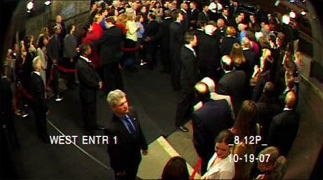 Click on image to see full-sized version CCTV camera shot from hotel lobby where Bush gets shot