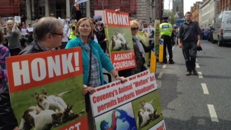demo againt hare coursing